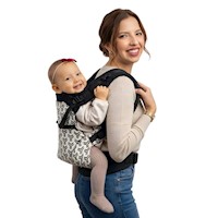 Mochila Ergonómica Evolutiva 4 en 1 maternelle Negro rayas, canguro, portabebé